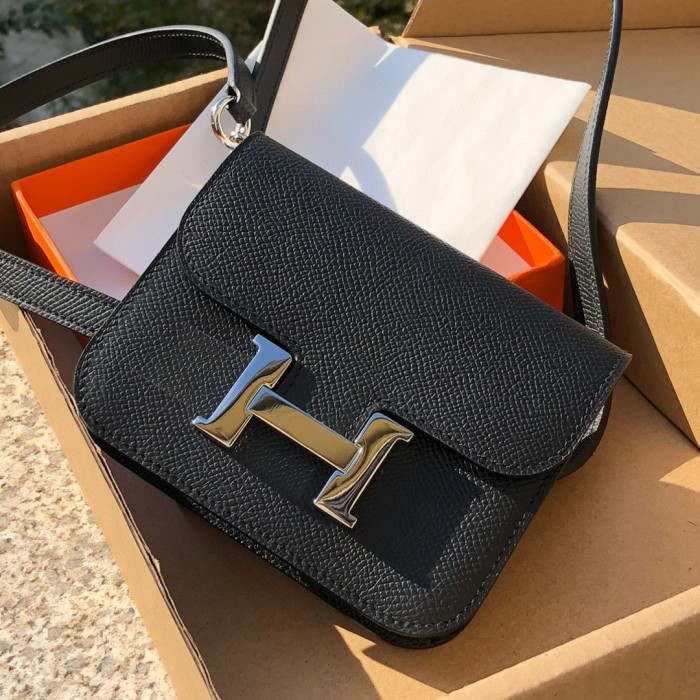Hermes Constance Slim Mini Leather Diagonal Bag #nigo21785
