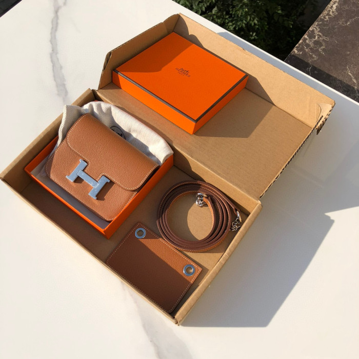 Hermes Constance Slim Mini Leather Diagonal Bag #nigo21785