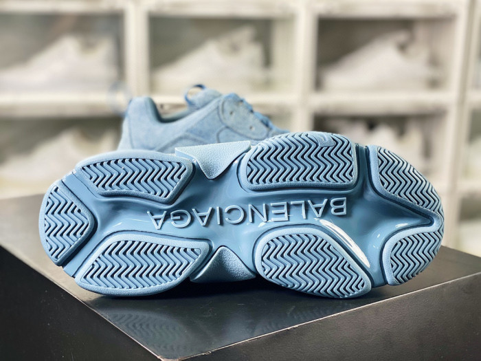 Balenciaga Triple S Denim Low Top Sneakers Shoes #nigo96418