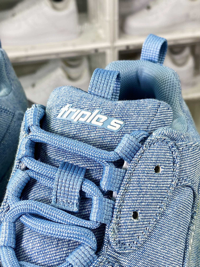 Balenciaga Triple S Denim Low Top Sneakers Shoes #nigo96418