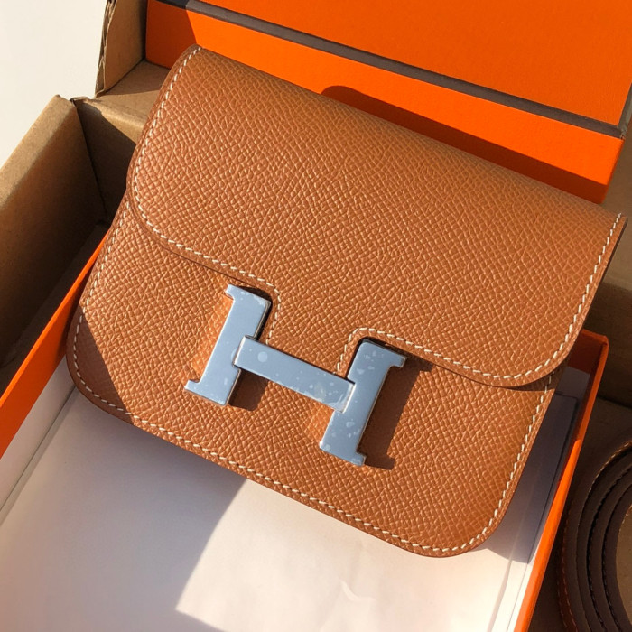 Hermes Constance Slim Mini Leather Diagonal Bag #nigo21785