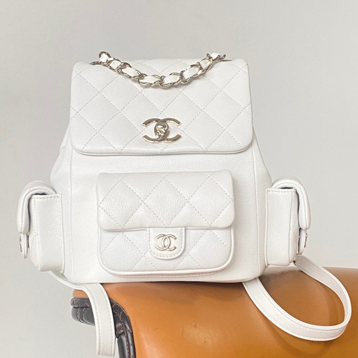 Chanel Leather Chain Backpack Bag #nigo21786