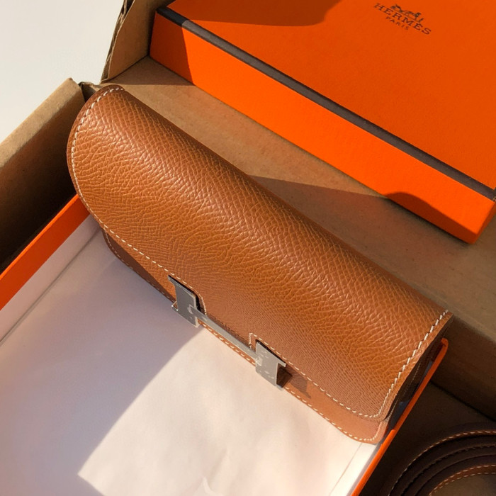 Hermes Constance Slim Mini Leather Diagonal Bag #nigo21785