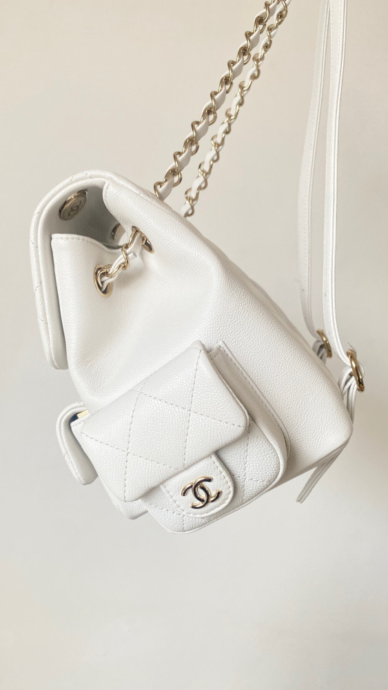 Chanel Leather Chain Backpack Bag #nigo21786