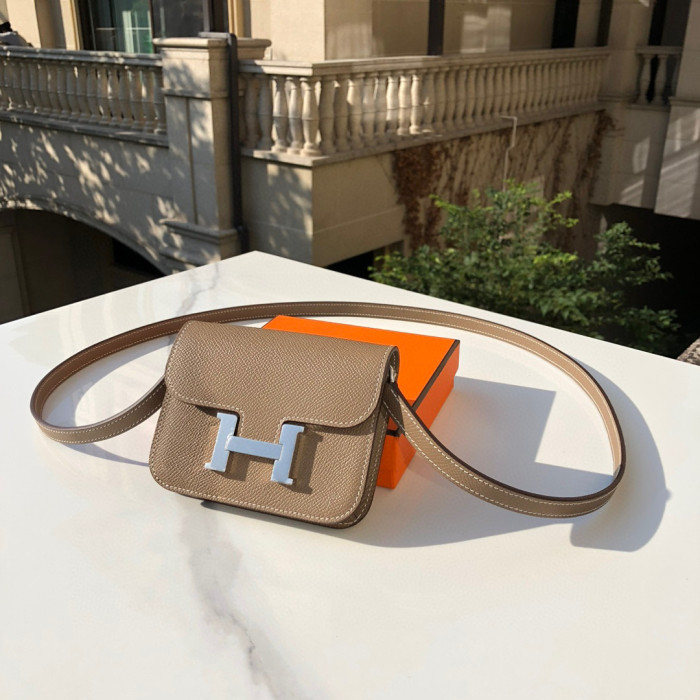 Hermes Constance Slim Mini Leather Diagonal Bag #nigo21785