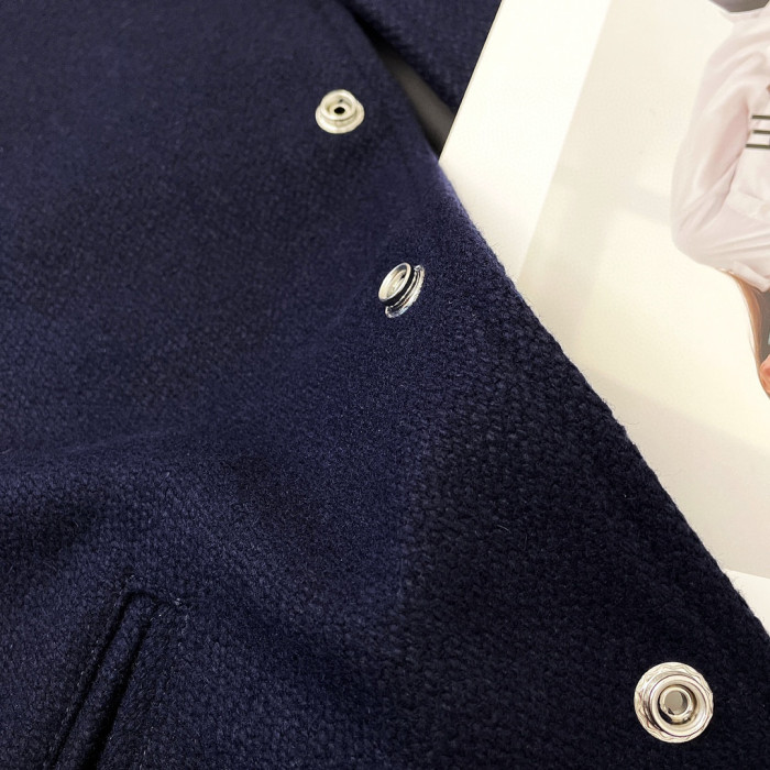 Celine NIGO Navy Striped Baseball Jacket Jacket #nigo21549