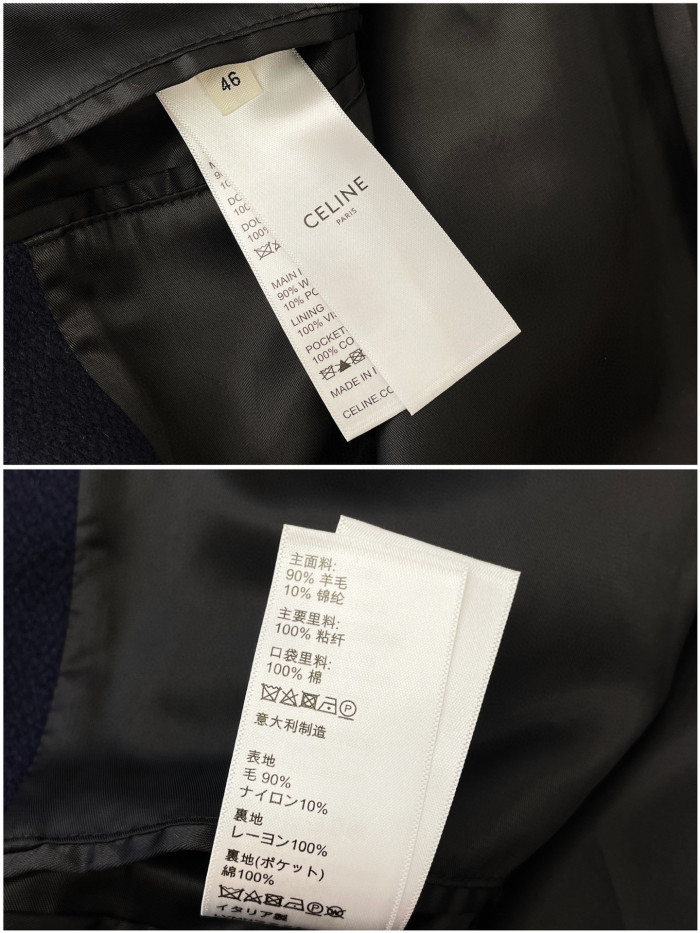 Celine NIGO Navy Striped Baseball Jacket Jacket #nigo21549