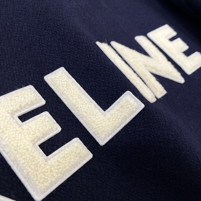 Celine NIGO Navy Striped Baseball Jacket Jacket #nigo21549