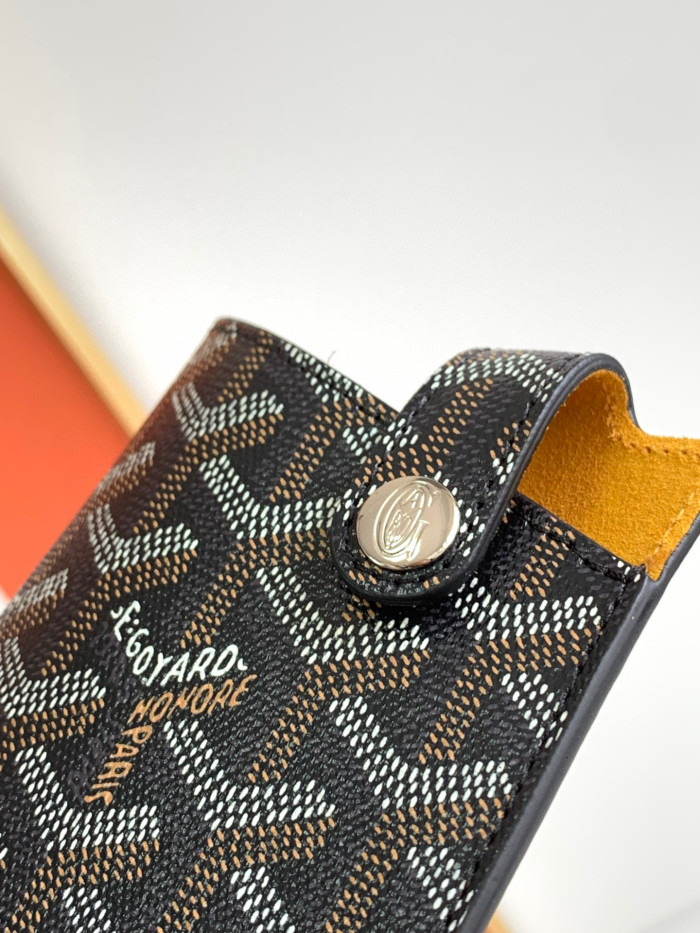 GOYARD MontMartre Leather Printed Diagonal Cross Phone Bag #nigo21811