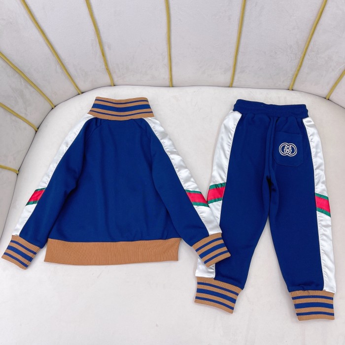Gucci Kid's Cotton Zip Jacket Jogger Pants Set #nigo39663