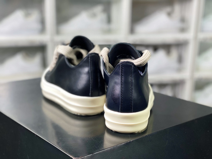 Rick Owens Leather High/Low Sneakers Ngvp #nigo6589