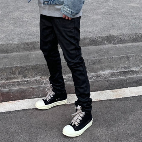 Rick Owens Leather High/Low Sneakers Ngvp #nigo6589