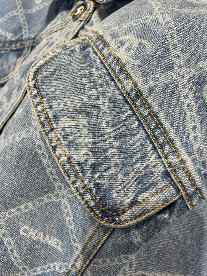 Chanel Long Sleeved Denim Jacket #nigo96464