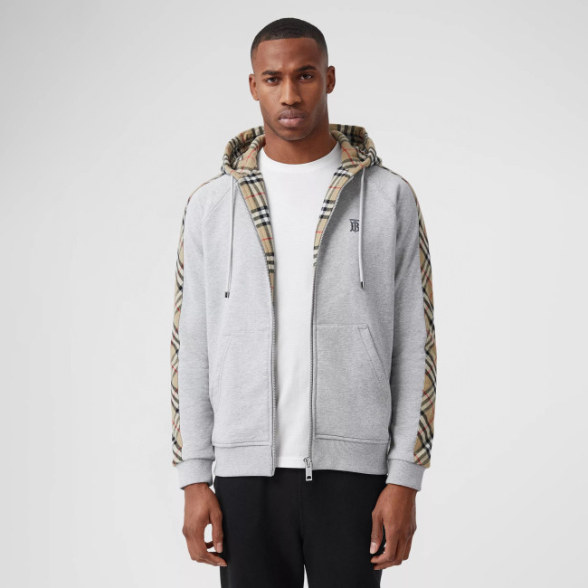 Burberry Long Sleeved Hooded Zippered Jacket #nigo96461
