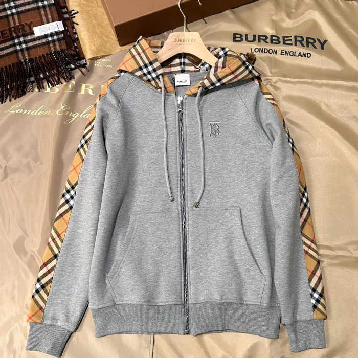 Burberry Long Sleeved Hooded Zippered Jacket #nigo96461