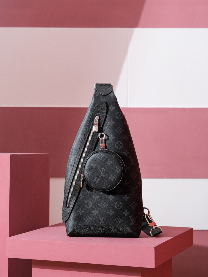 Louis Vuitton NIGO Black Leather Shoulder Bag #nigo57544