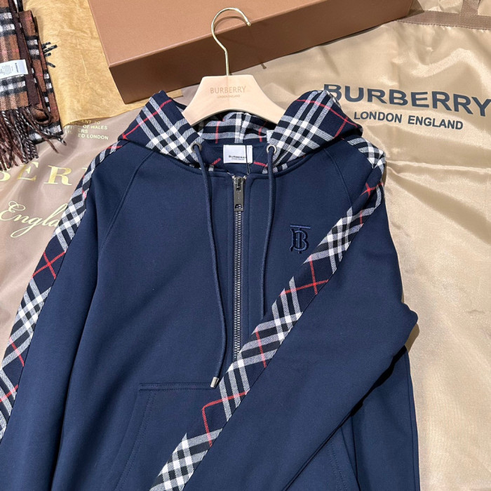 Burberry Long Sleeved Hooded Zippered Jacket #nigo96461