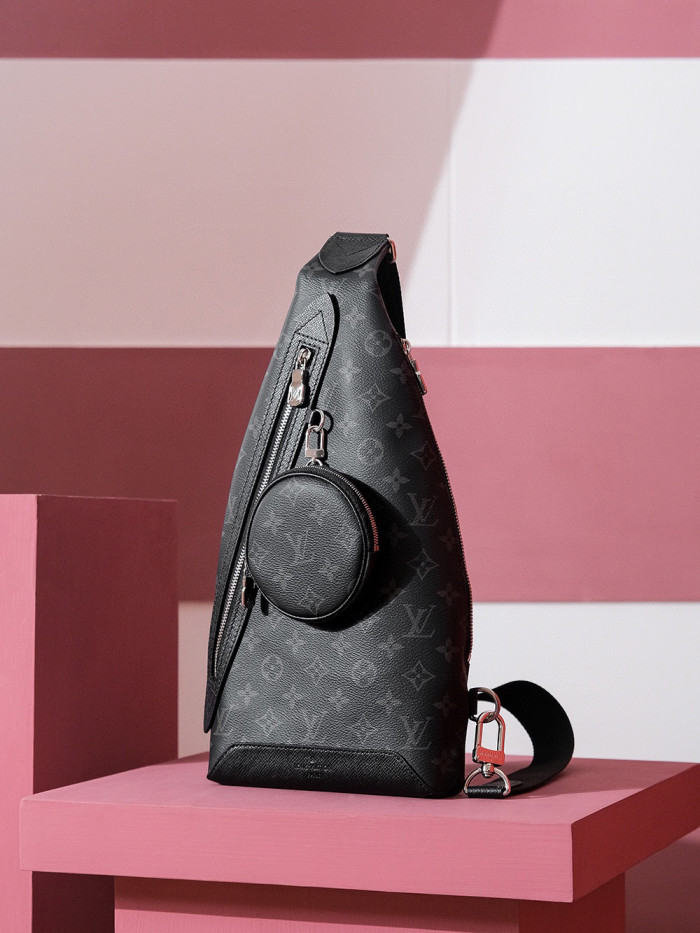 Louis Vuitton NIGO Black Leather Shoulder Bag #nigo57544
