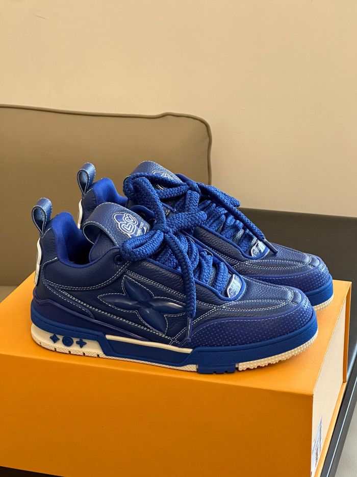 Louis Vuitton Skate Sneaker Casual Low Top Lace Up Shoes #nigo96487