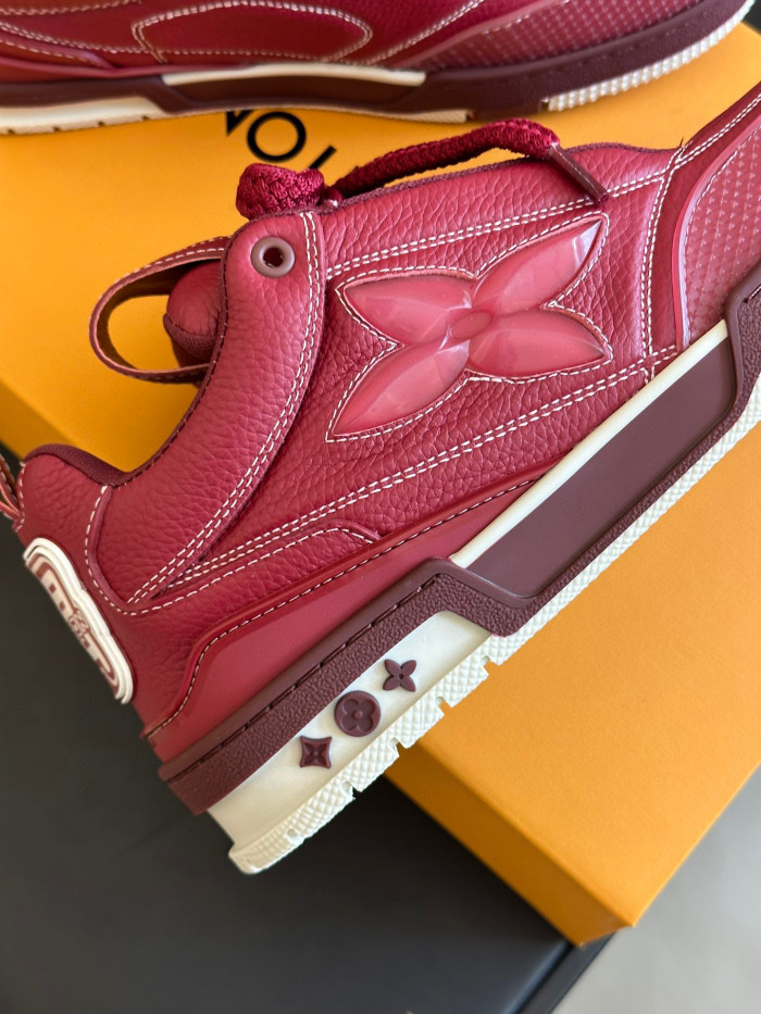 Louis Vuitton Skate Sneaker Casual Low Top Lace Up Shoes #nigo96487
