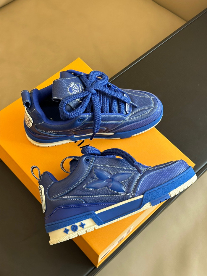 Louis Vuitton Skate Sneaker Casual Low Top Lace Up Shoes #nigo96487