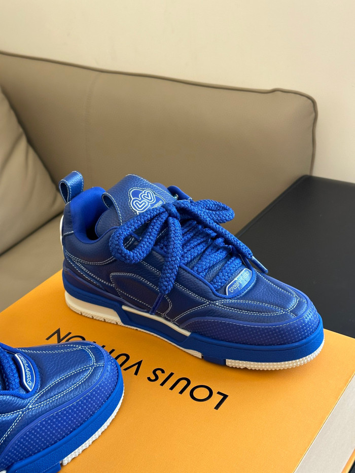 Louis Vuitton Skate Sneaker Casual Low Top Lace Up Shoes #nigo96487