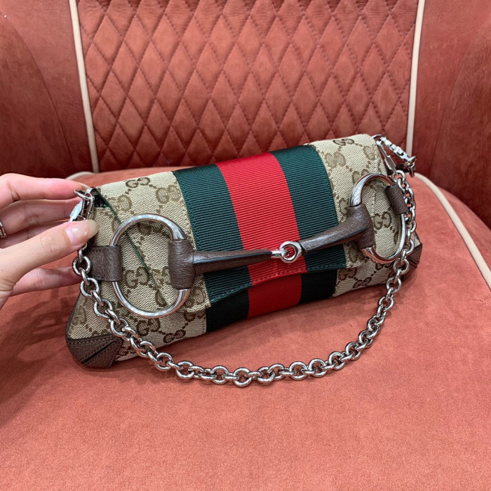 Gucci  Horsebit Chain Portable Chain Underarm Bag #nigo21831