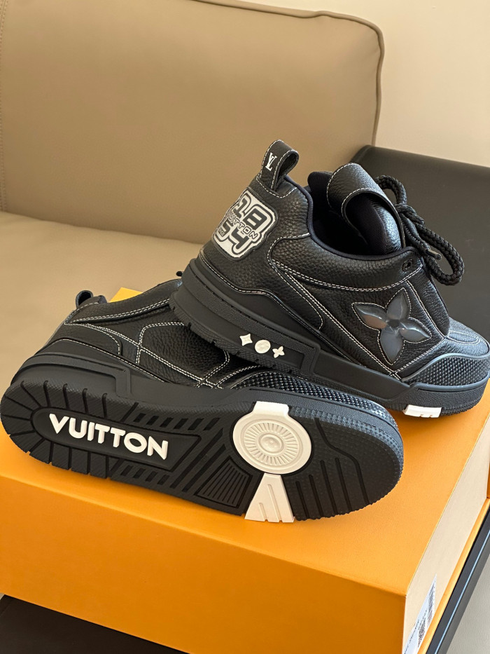 Louis Vuitton Skate Sneaker Casual Low Top Lace Up Shoes #nigo96487