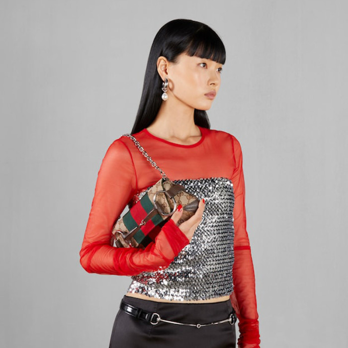 Gucci  Horsebit Chain Portable Chain Underarm Bag #nigo21831