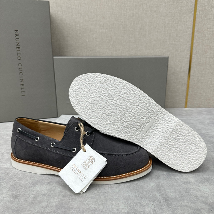 Brunello Cucinelli Men's Suede Loafers Shoes Ngvp #nigo6598