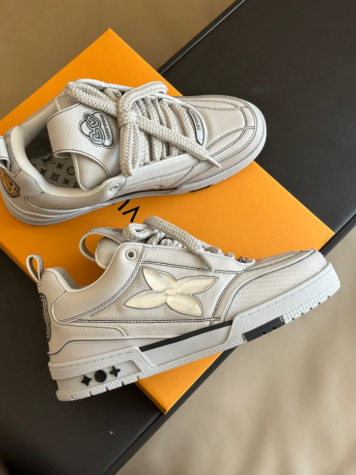 Louis Vuitton Skate Sneaker Casual Low Top Lace Up Shoes #nigo96487