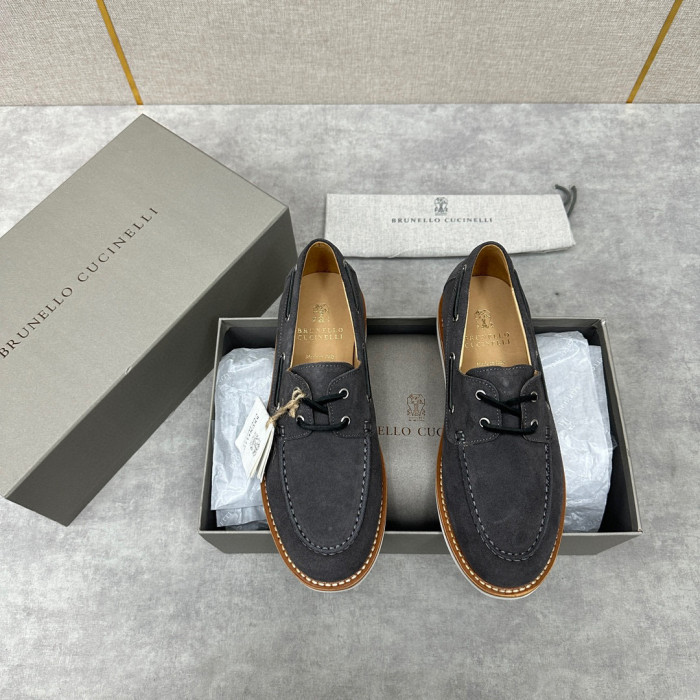 Brunello Cucinelli Men's Suede Loafers Shoes Ngvp #nigo6598