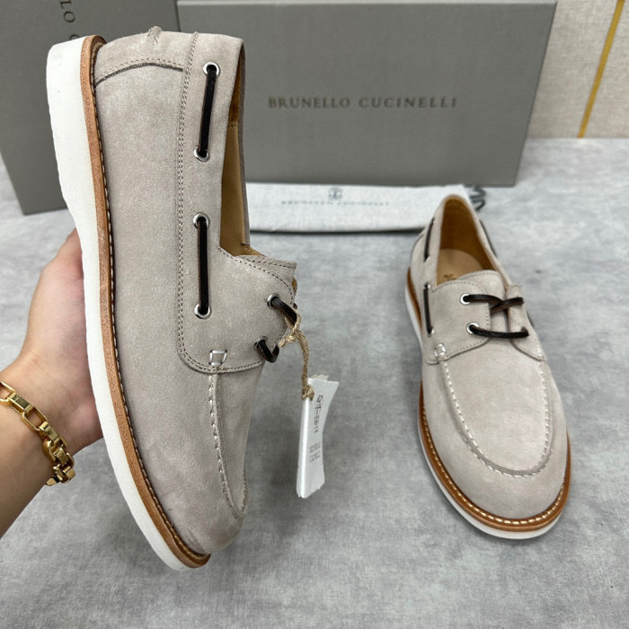 Brunello Cucinelli Men's Suede Loafers Shoes Ngvp #nigo6598
