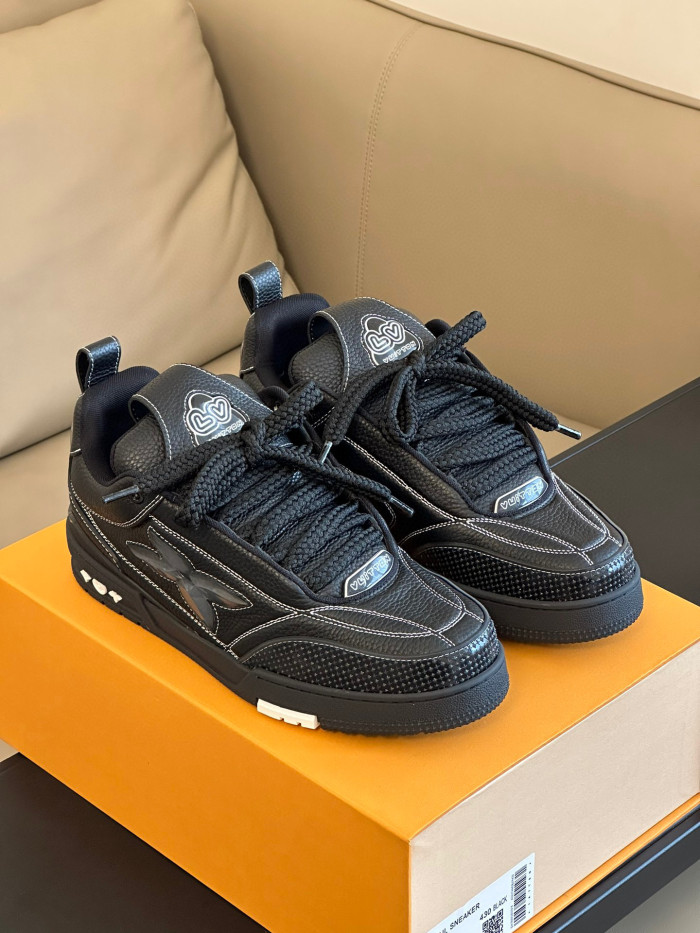 Louis Vuitton Skate Sneaker Casual Low Top Lace Up Shoes #nigo96487