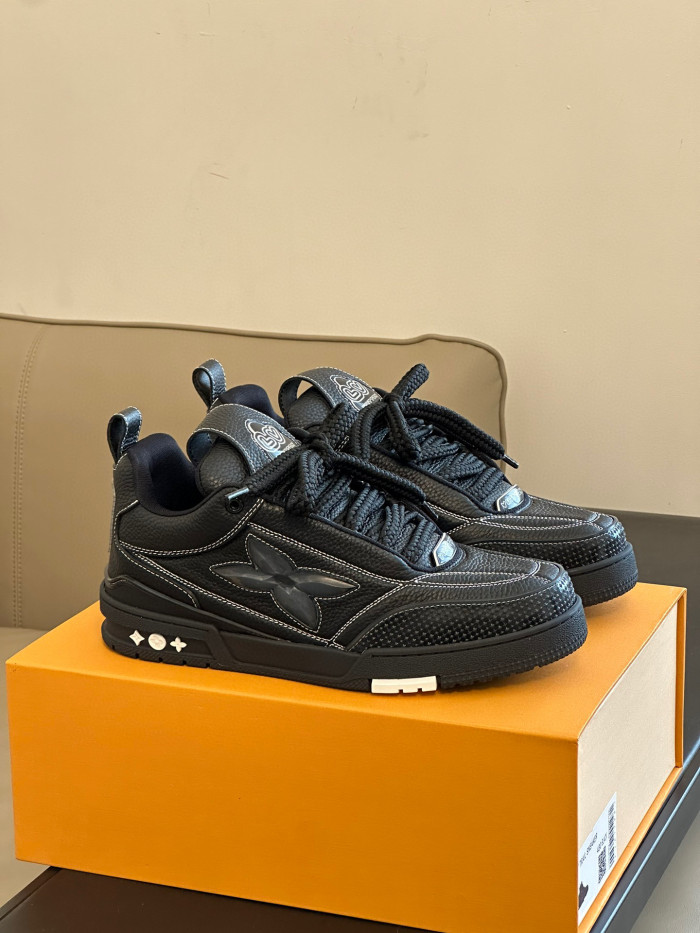 Louis Vuitton Skate Sneaker Casual Low Top Lace Up Shoes #nigo96487