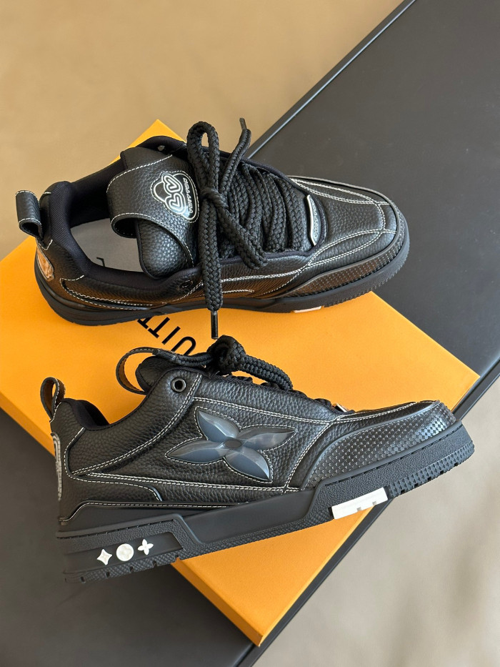 Louis Vuitton Skate Sneaker Casual Low Top Lace Up Shoes #nigo96487
