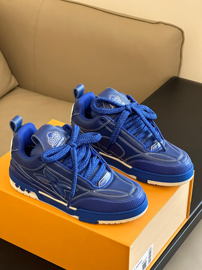 Louis Vuitton Skate Sneaker Casual Low Top Lace Up Shoes #nigo96487