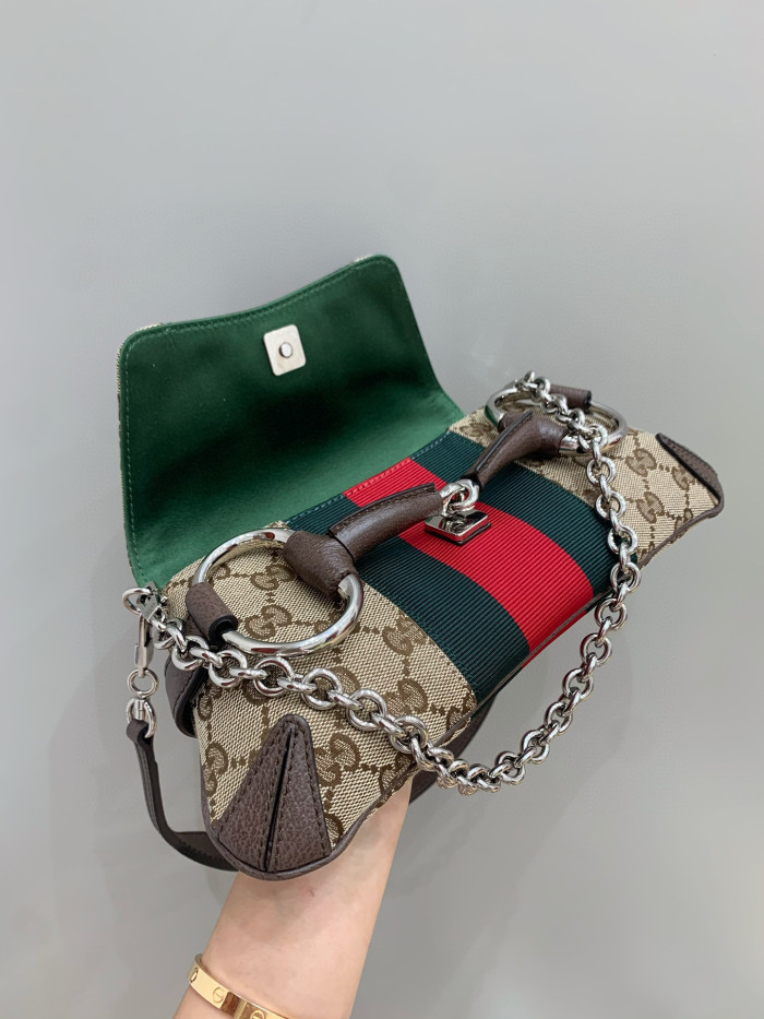 Gucci  Horsebit Chain Portable Chain Underarm Bag #nigo21831