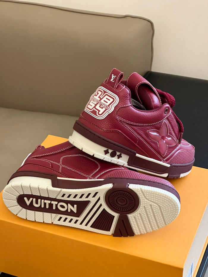 Louis Vuitton Skate Sneaker Casual Low Top Lace Up Shoes #nigo96487