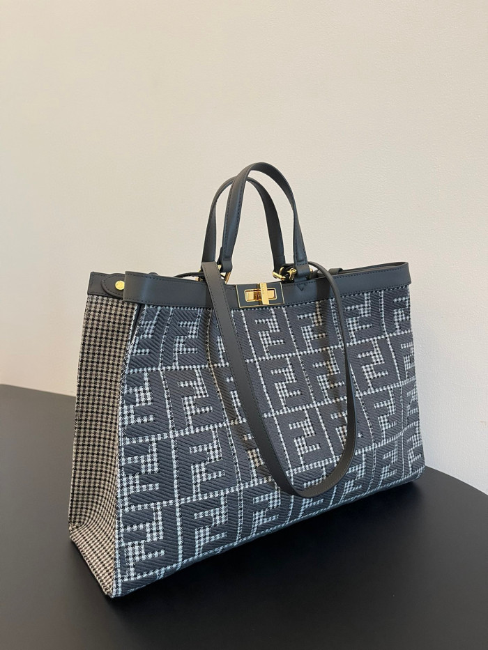 Fendi peekaboo X-tote Leather One Shoulder Printed Bag #nigo21833
