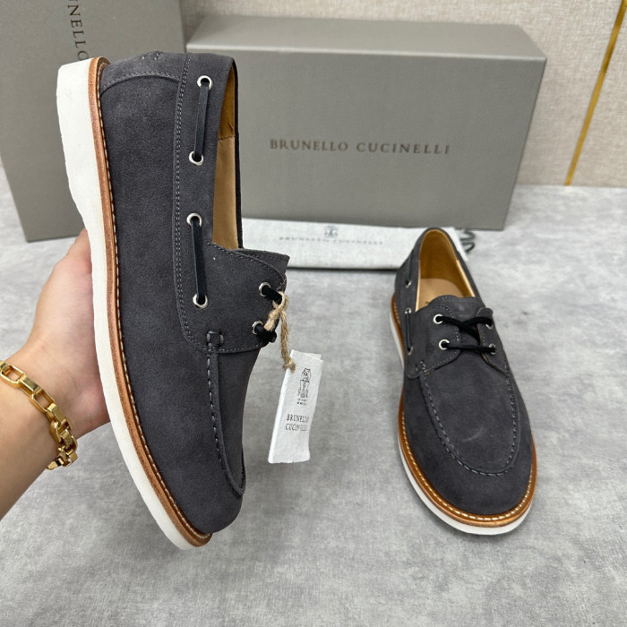 Brunello Cucinelli Men's Suede Loafers Shoes Ngvp #nigo6598