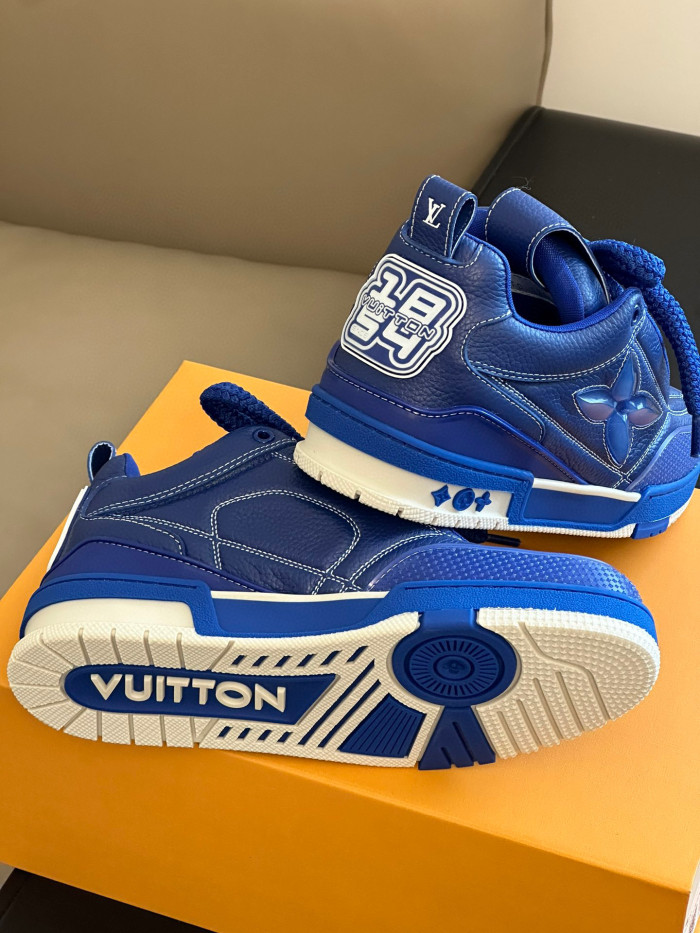 Louis Vuitton Skate Sneaker Casual Low Top Lace Up Shoes #nigo96487