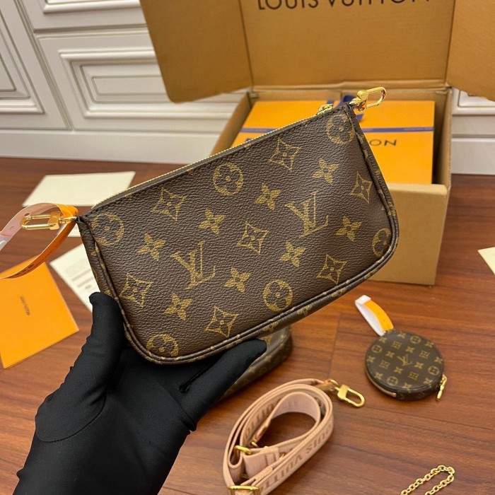 Louis Vuitton NIGO Multi-Bag Full Printed Old Flower Chest Leather Bags #nigo44813