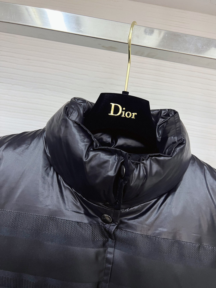 Dior ALPS Leather Printed Sleeveless Down Vest #nigo96475