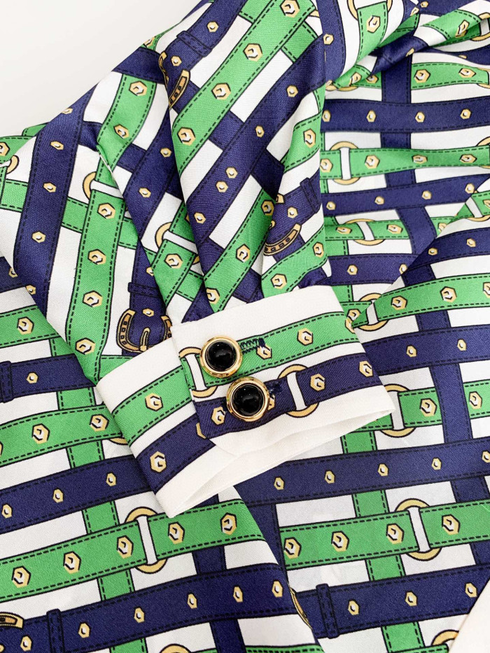Gucci  Belt Plaid Printed Dress #nigo21826