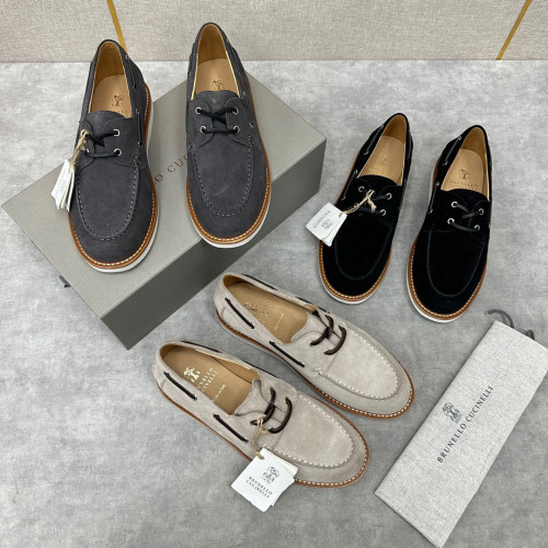 Brunello Cucinelli Men's Suede Loafers Shoes Ngvp #nigo6598