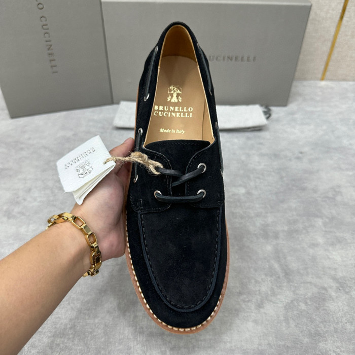 Brunello Cucinelli Men's Suede Loafers Shoes Ngvp #nigo6598