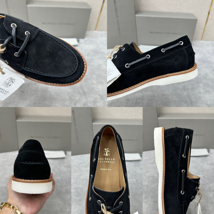 Brunello Cucinelli Men's Suede Loafers Shoes Ngvp #nigo6598