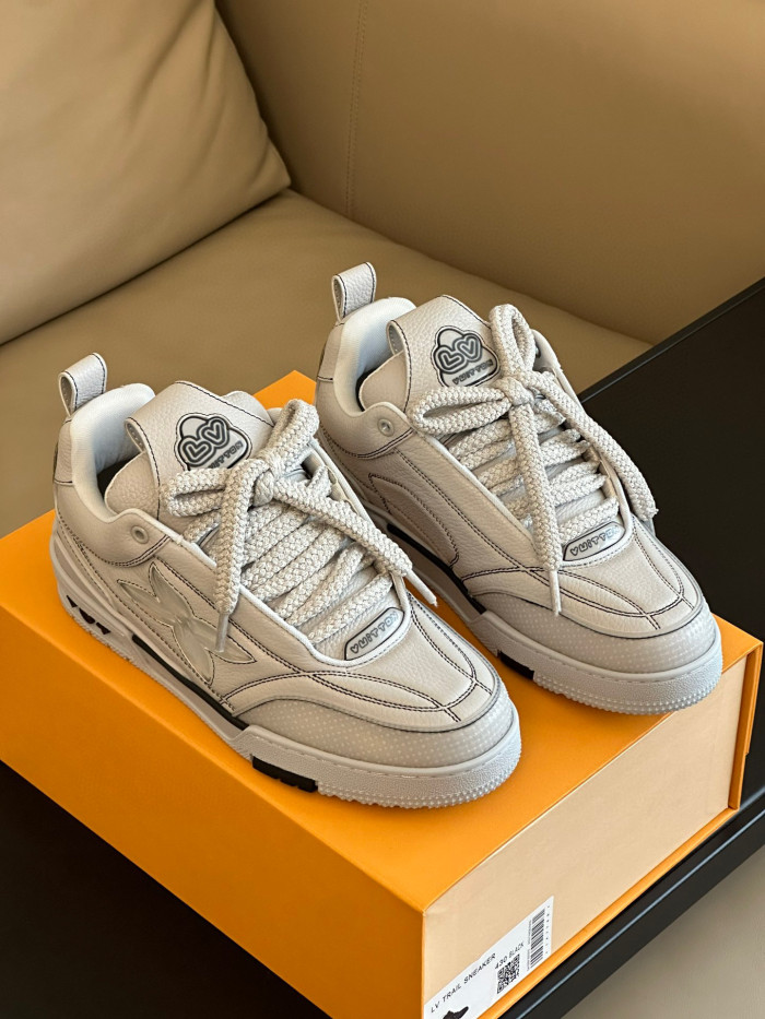 Louis Vuitton Skate Sneaker Casual Low Top Lace Up Shoes #nigo96487