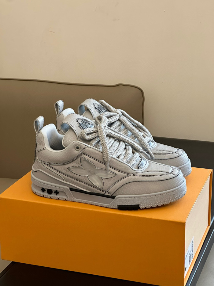 Louis Vuitton Skate Sneaker Casual Low Top Lace Up Shoes #nigo96487